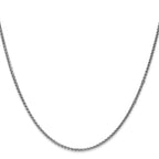 Leslie's 14K White Gold 1.4mm Solid D/C Spiga Chain - Image 2