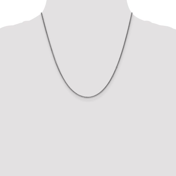 Leslie's 14K White Gold 1.4mm Solid D/C Spiga Chain - Image 4