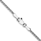 Leslie's 14K White Gold 1.4mm Solid D/C Spiga Chain - Image 3