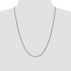 Leslie's 14K White Gold 1.4mm Solid D/C Spiga Chain - Image 4