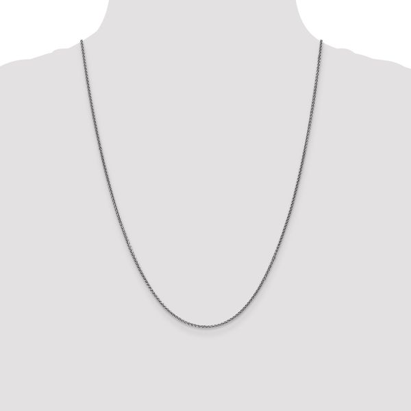 Leslie's 14K White Gold 1.4mm Solid D/C Spiga Chain - Image 4