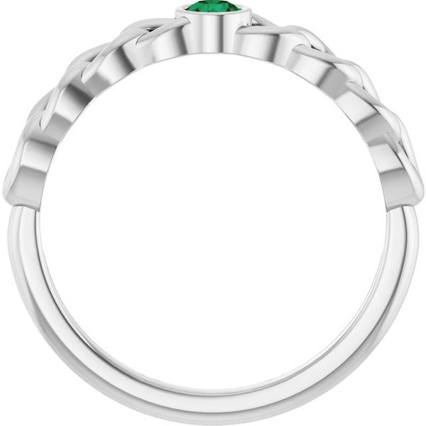 Solitaire Curb Chain Ring - Image 2
