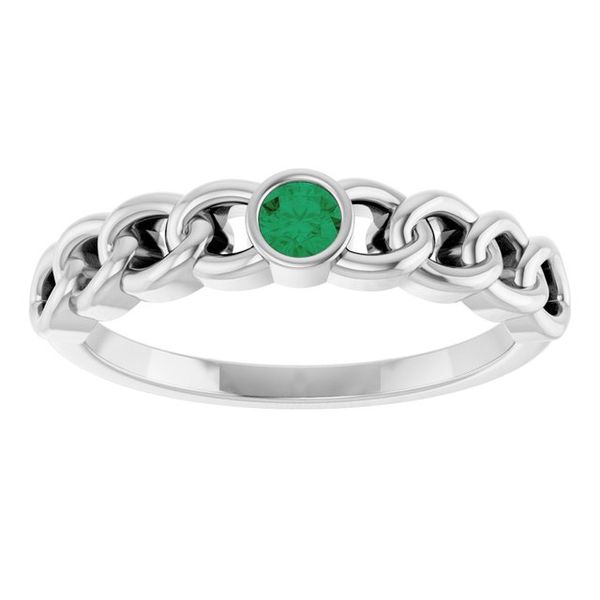 Solitaire Curb Chain Ring - Image 3