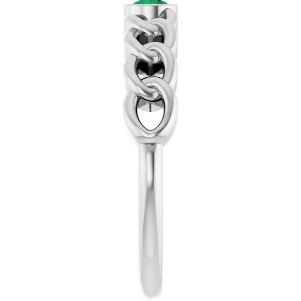 Solitaire Curb Chain Ring - Image 4