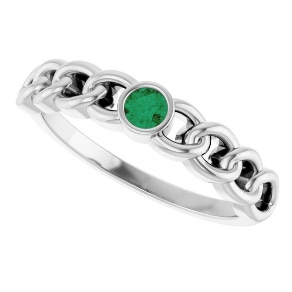 Solitaire Curb Chain Ring - Image 5