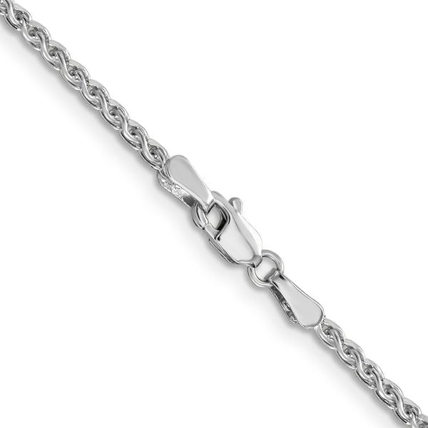 Leslie's 14K White Gold 1.8mm Solid D/C Spiga Chain - Image 3