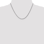 Leslie's 14K White Gold 1.8mm Solid D/C Spiga Chain - Image 4