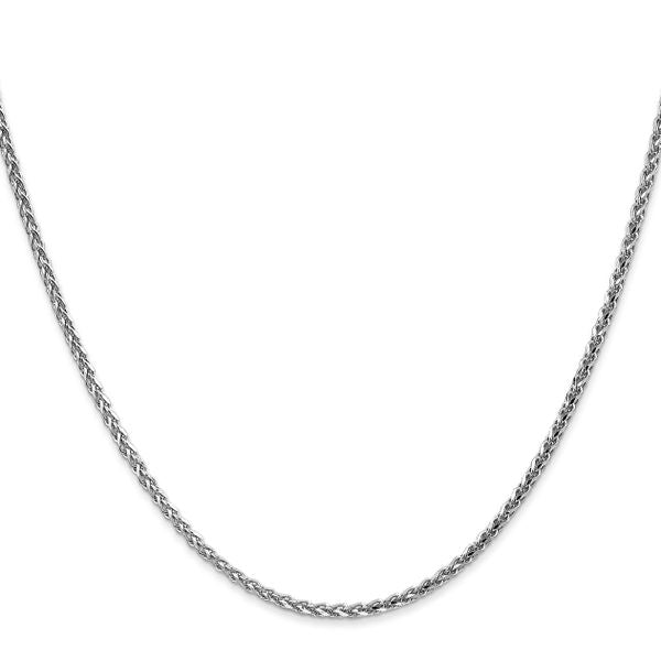 Leslie's 14K White Gold 1.8mm Solid D/C Spiga Chain - Image 2