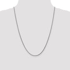 Leslie's 14K White Gold 1.8mm Solid D/C Spiga Chain - Image 4