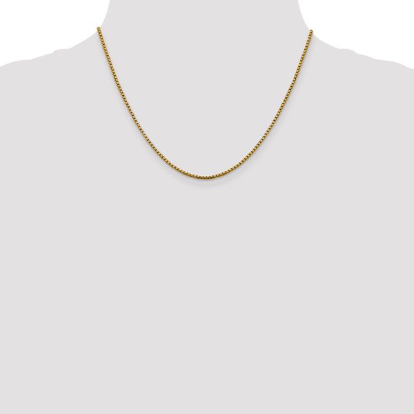 Leslie's 14K 1.85mm Semi-Solid D/C Round Box Chain - Image 4