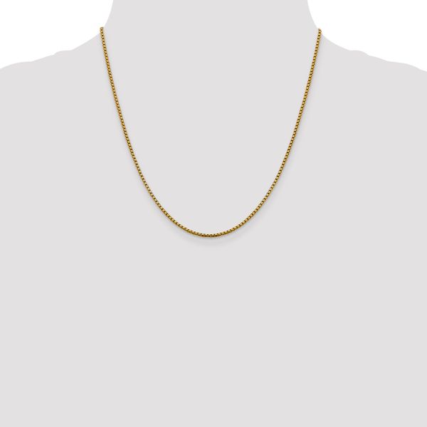 Leslie's 14K 1.85mm Semi-Solid D/C Round Box Chain - Image 4