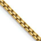 Leslie's 14K 1.85mm Semi-Solid D/C Round Box Chain