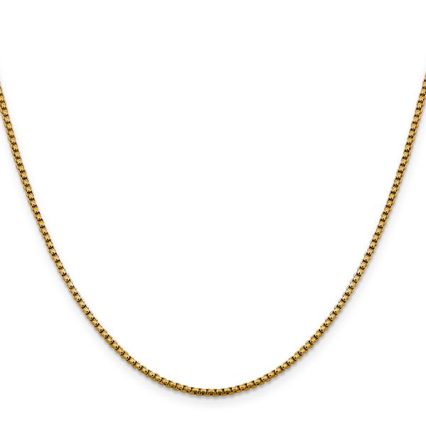Leslie's 14K 1.85mm Semi-Solid D/C Round Box Chain - Image 2