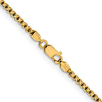 Leslie's 14K 1.85mm Semi-Solid D/C Round Box Chain - Image 3