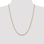 Leslie's 14K 1.85mm Semi-Solid D/C Round Box Chain - Image 4