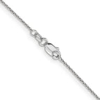 Leslie's 14K White Gold .9mm Round Cable Chain - Image 3