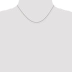 Leslie's 14K White Gold .9mm Round Cable Chain - Image 4