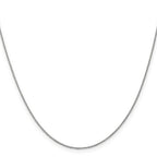 Leslie's 14K White Gold .9mm Round Cable Chain - Image 2