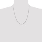 Leslie's 14K White Gold .9mm Round Cable Chain - Image 4