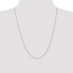 Leslie's 14K White Gold .9mm Round Cable Chain - Image 4