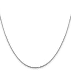 Leslie's 14K White Gold 1.95mm Flat Cable Chain - Image 2