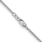 Leslie's 14K White Gold 1.95mm Flat Cable Chain - Image 3