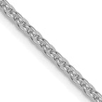 Leslie's 14K White Gold 1.95mm Flat Cable Chain