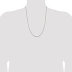 Leslie's 14K White Gold 1.95mm Flat Cable Chain - Image 4