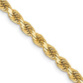 Leslie's 14K 3.25mm Diamond-Cut Rope Chain
