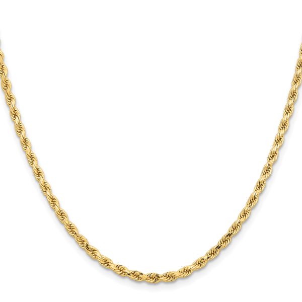 Leslie's 14K 3.25mm Diamond-Cut Rope Chain - Image 2
