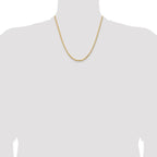 Leslie's 14K 3.25mm Diamond-Cut Rope Chain - Image 4