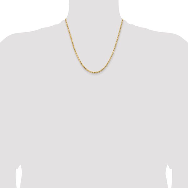Leslie's 14K 3.25mm Diamond-Cut Rope Chain - Image 4