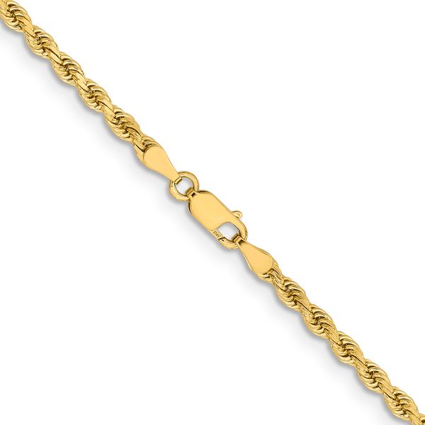 Leslie's 14K 3.25mm Diamond-Cut Rope Chain - Image 3