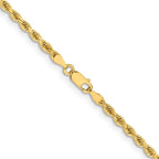Leslie's 14K 3.25mm Diamond-Cut Rope Chain - Image 3