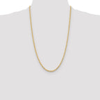 Leslie's 14K 3.25mm Diamond-Cut Rope Chain - Image 4