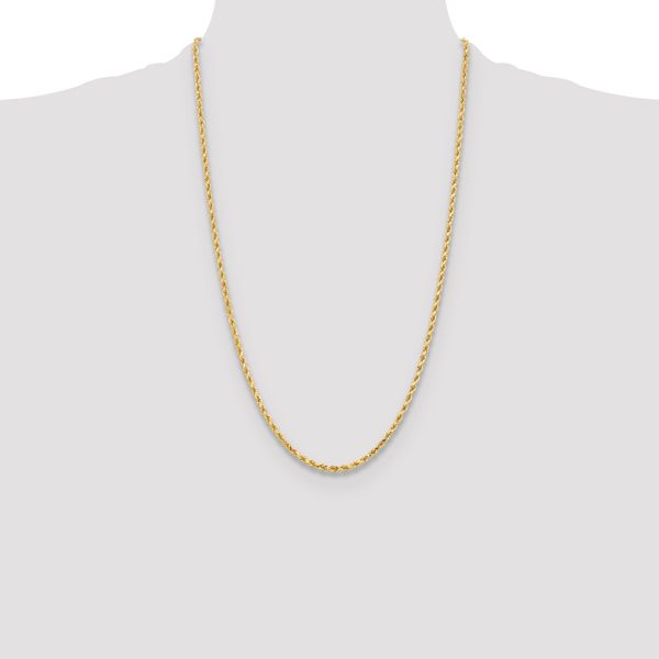 Leslie's 14K 3.25mm Diamond-Cut Rope Chain - Image 4