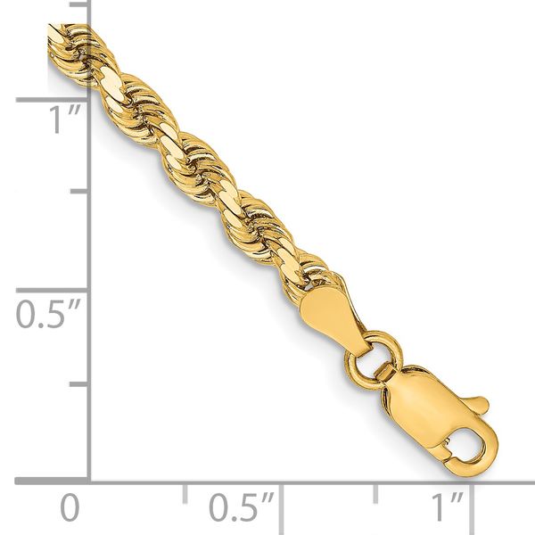 Leslie's 14K 3.25mm Diamond-Cut Rope Chain - Image 2