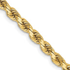 Leslie's 14K 3.75mm Diamond-Cut Rope Chain