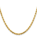 Leslie's 14K 3.75mm Diamond-Cut Rope Chain - Image 2