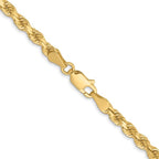 Leslie's 14K 3.75mm Diamond-Cut Rope Chain - Image 3