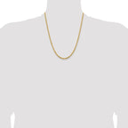 Leslie's 14K 3.75mm Diamond-Cut Rope Chain - Image 4