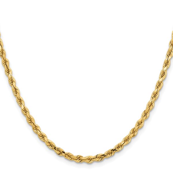 Leslie's 14K 3.75mm Diamond-Cut Rope Chain - Image 2