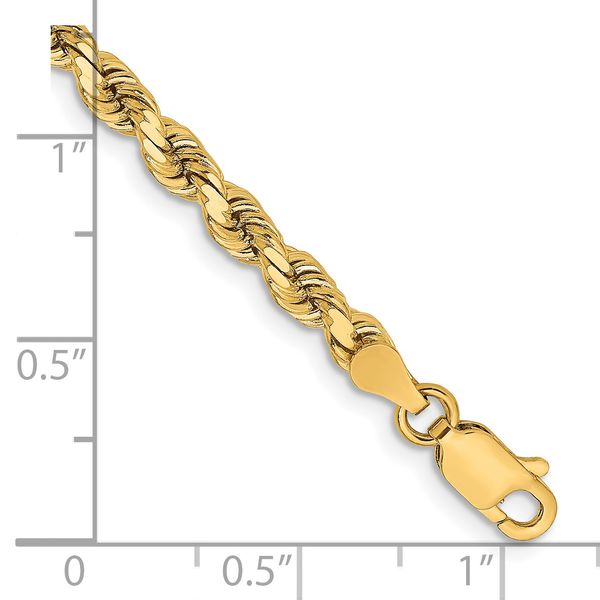 Leslie's 14K 3.75mm Diamond-Cut Rope Chain - Image 2