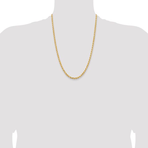 Leslie's 14K 4.25mm Diamond-Cut Rope Chain - Image 4