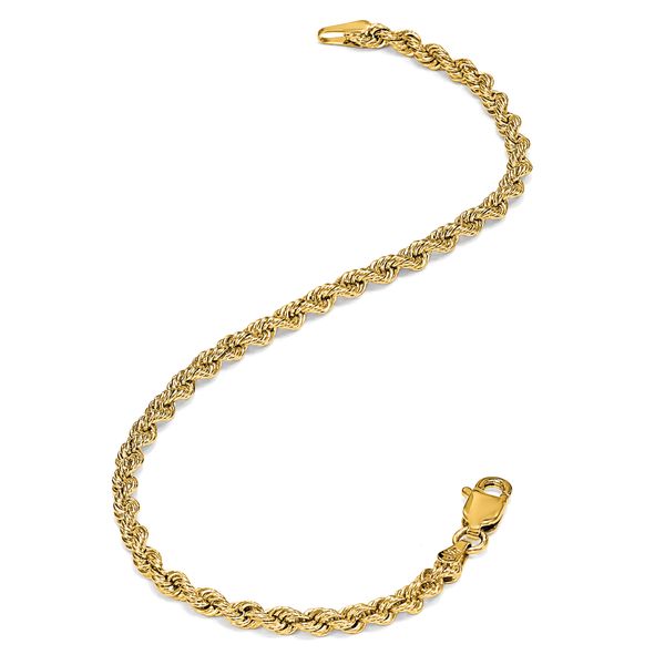 Leslie's 14K 4.25mm Diamond-Cut Rope Chain - Image 3