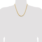 Leslie's 14K 5.5mm Diamond-Cut Rope Chain - Image 4