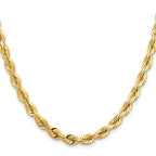 Leslie's 14K 5.5mm Diamond-Cut Rope Chain - Image 2