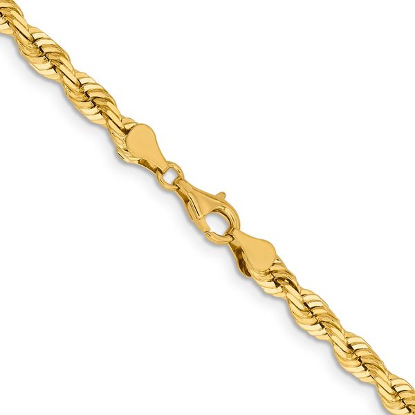 Leslie's 14K 5.5mm Diamond-Cut Rope Chain - Image 3