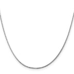 Leslie's 14K White Gold 1.15mm D/C Open Franco Chain - Image 2