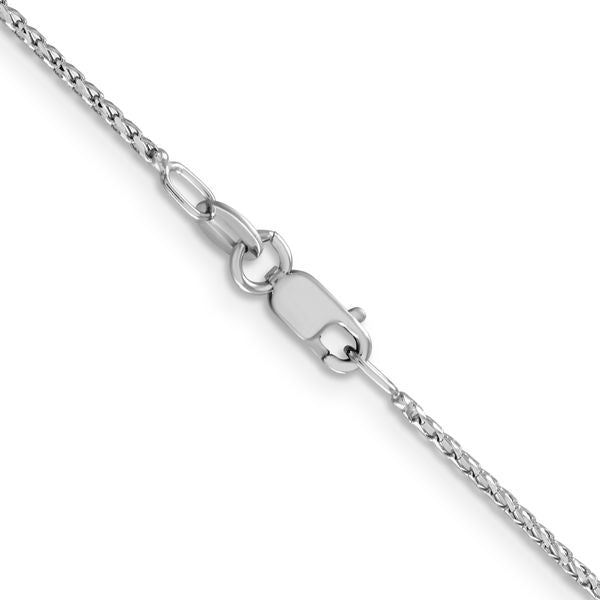 Leslie's 14K White Gold 1.15mm D/C Open Franco Chain - Image 3